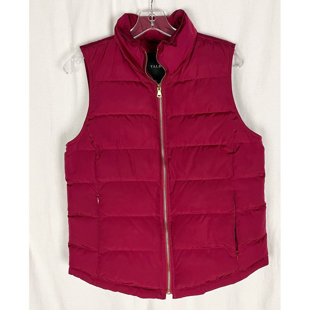 Talbots Raspberry  Puffer Vest Size S Duck Down‎ & Feather